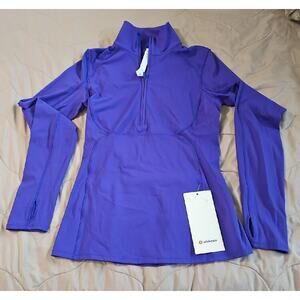 Lululemon Best Base 1/2 Zip Purple Pullover Nulux, Size 4